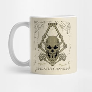 Ghostly Cranium on Men's T-shirt Mug